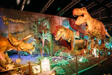 Billet coupe-file pour l’exposition Dino World avec audioguide